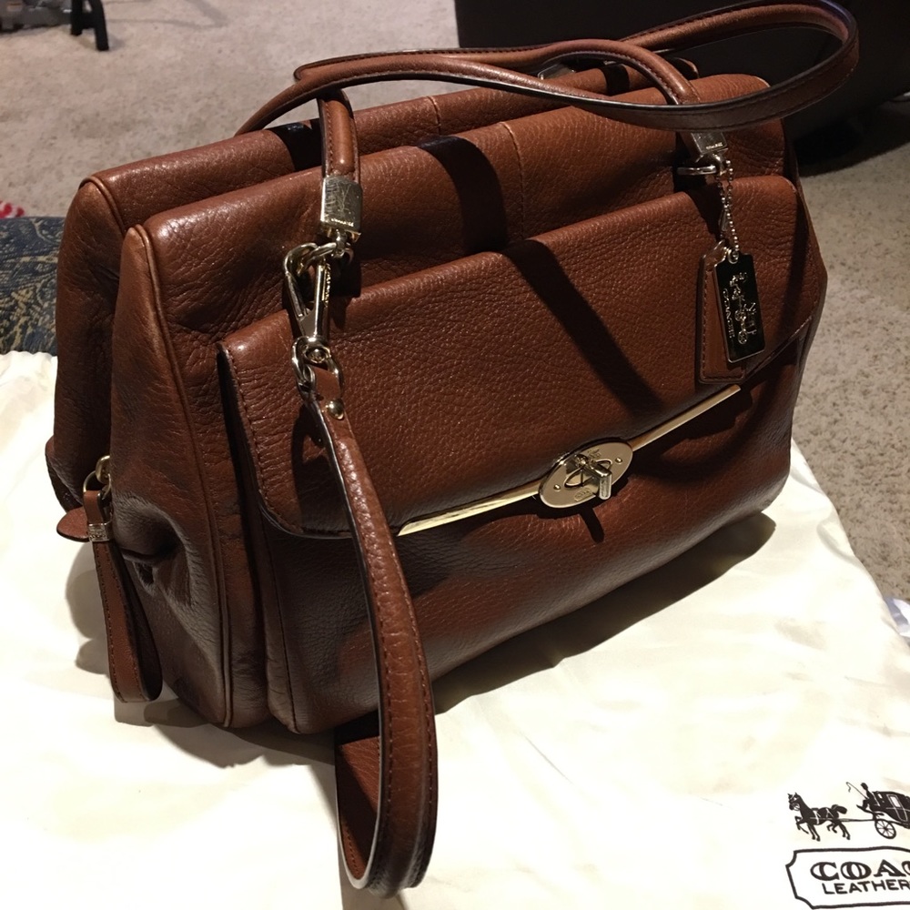COACH brown leather purse